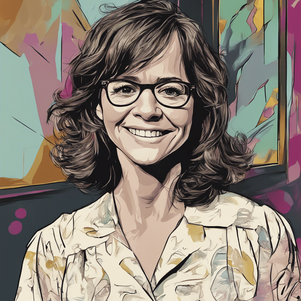 young Sally Field acting in her first movie, up close image